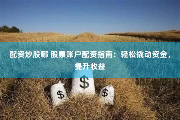 配资炒股哪 股票账户配资指南：轻松撬动资金，提升收益